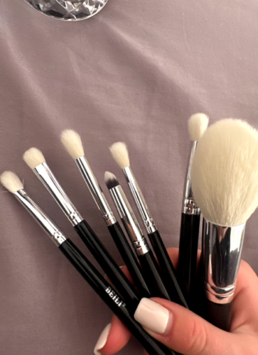 BEILI Black Makeup brushes set Professional Natural goat fiber hair photo review